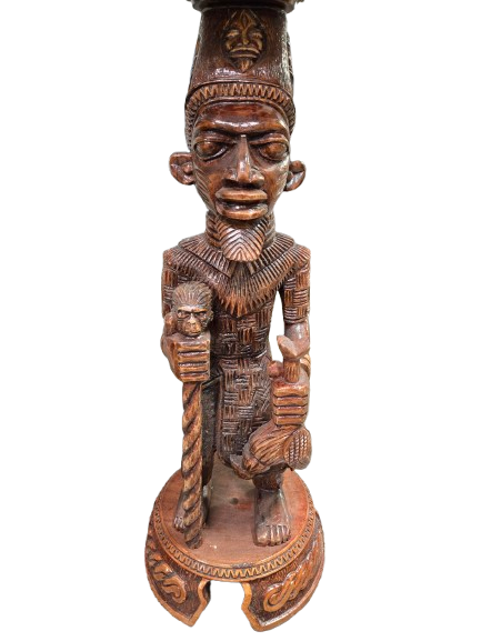 Pedestal Con Batea Shango 50"H x 17" W