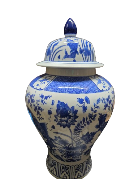 Potiche Olokun / Yemaya Peces 18" - Botanica Nena