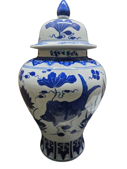 Potiche Olokun / Yemaya Peces 18" - Botanica Nena
