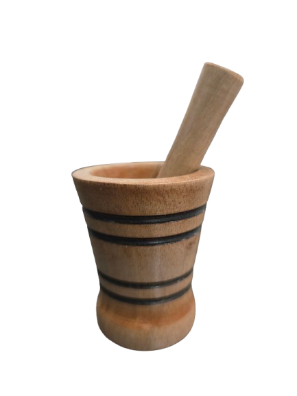 Mortero De Madera Pequeño - Botanica Nena