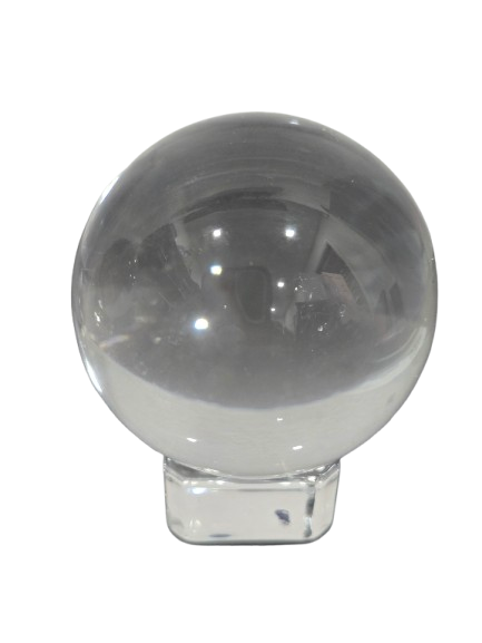 Bola de Cristal Mediana 2"W con base de Cristal