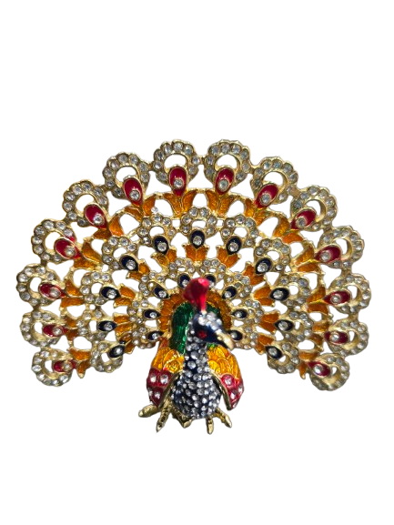 Joyero de Pavo Real con brillantes - Botanica Nena