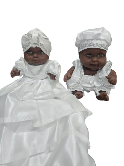 Ibeyis Jimaguas Vestidos de Blanco