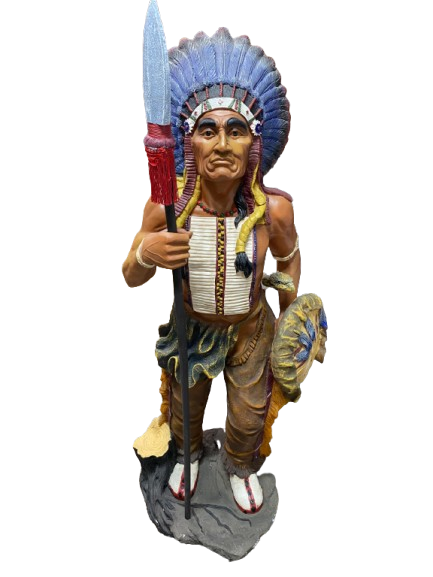 Indio Con Escudo y Lanza 58"