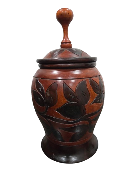 Lebrillo Agayu Tallado a mano  17"H  X 9"W Aprox