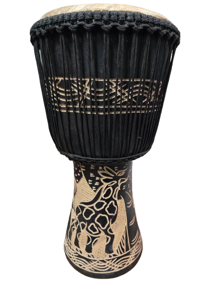 Tambor de Madera y Cuero 22"H