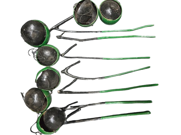 7 Garabato de Guayaba 10" y 7 Guiros pequenos 2.5" - Botanica Nena