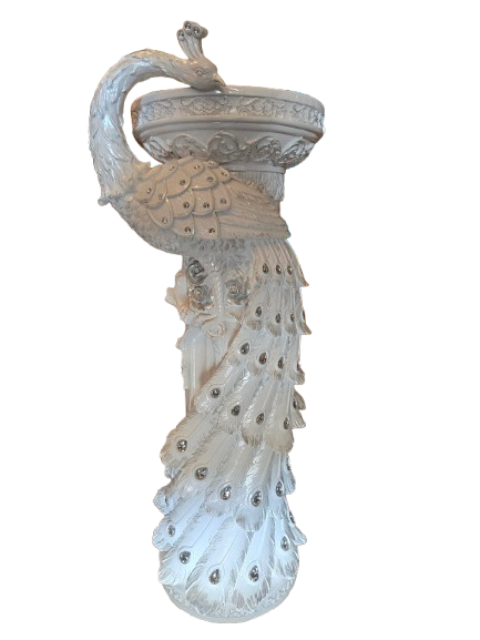 Base/Pedestal De Pavo Real Dorado 39"X15"