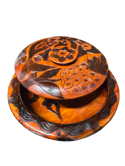 Batea Tallada figuras varias Shango / Orula