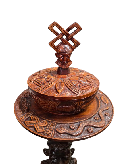 Pedestal Con Batea Shango 50"H x 17" W