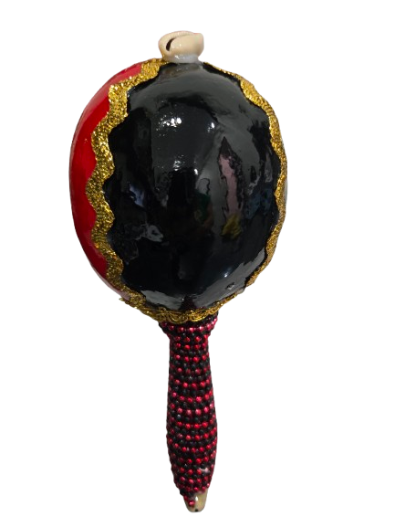 Maraca Forrada en cuentas Eleggua Unidad