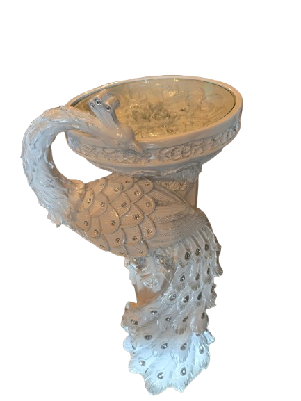 Base/Pedestal De Pavo Real Dorado 39"X15"
