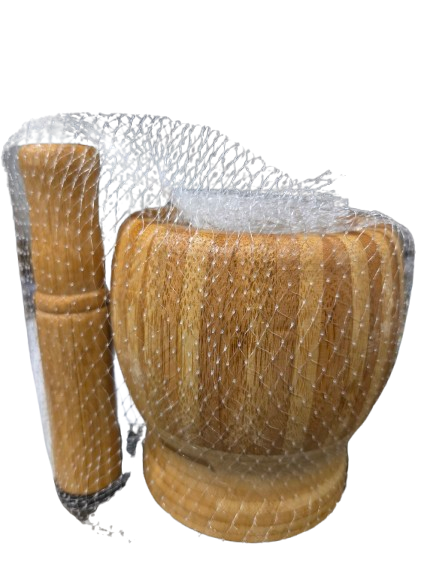 Mortero de Madera 4"H - Botanica Nena