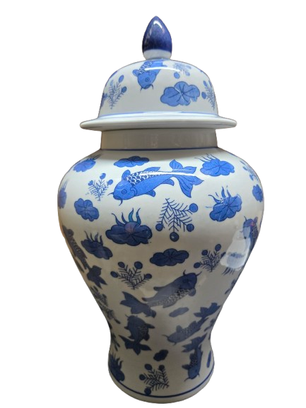 Potiche Olokun / Yemaya Peces 18" - Botanica Nena