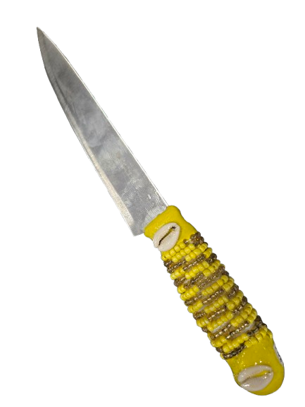 Cuchillo Forrado en cuentas para Oshun