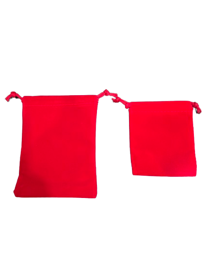 bolsa Diloggun Satin y terciopelo Roja for chango (shango) - Botanica Nena