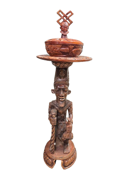 Pedestal Con Batea Shango 50"H x 17" W
