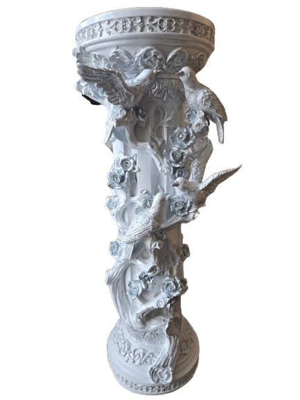 Pedestal/Base Blanca Palomas Para Obatala 36"x12"