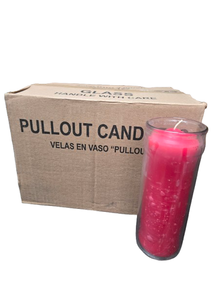 Velas de Sacar / Extraibles Roja 3"W