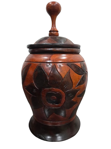 Lebrillo Agayu Tallado a mano  17"H  X 9"W Aprox