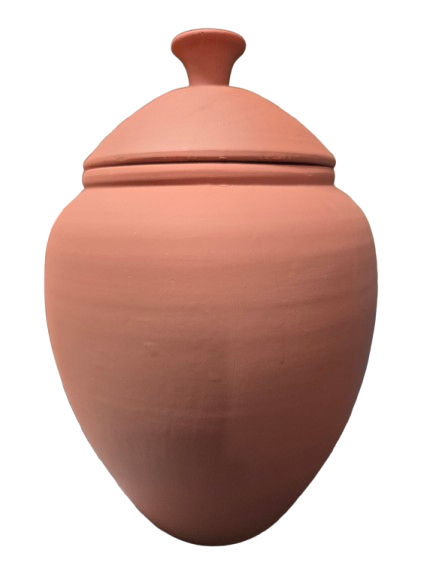 Potiche Barro Grande  Olokun Babalawo 10"W x 16 "H