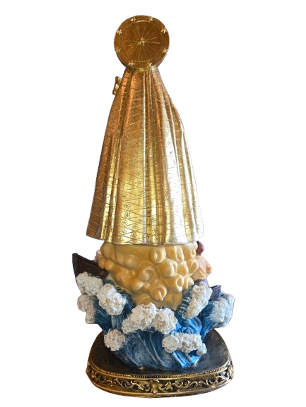 Virgen de la Caridad del cobre 20"H