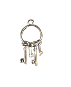 Manojo / set de Llaves metal Mini 0.8"Alto - Botanica Nena