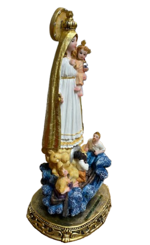 Virgen de la Caridad del cobre 12"H