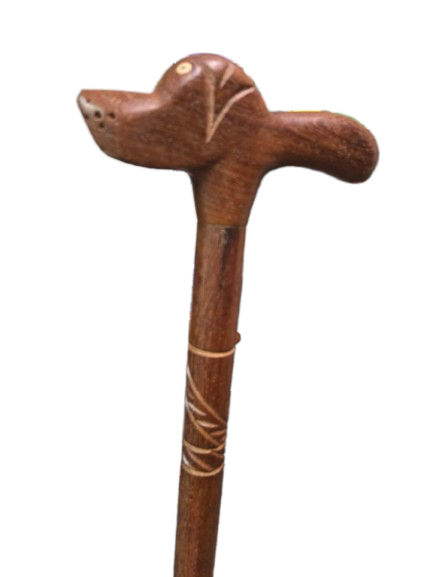 Bastón Desarmable De Madera Tallado Para Eggun 36 A 38" H x 4" o 5"W - Botanica Nena