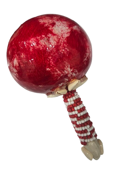 Maraca Forrada en cuentas Shango - Botanica Nena