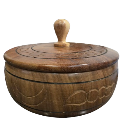 Batea Tallaa Madera Shango / Orula 12"W x 8"H