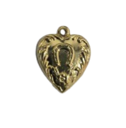 Corazon metal Dorado - Botanica Nena