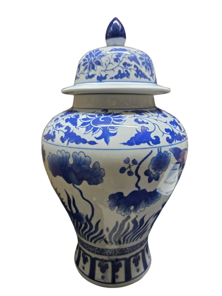Potiche Olokun / Yemaya Peces 18" - Botanica Nena