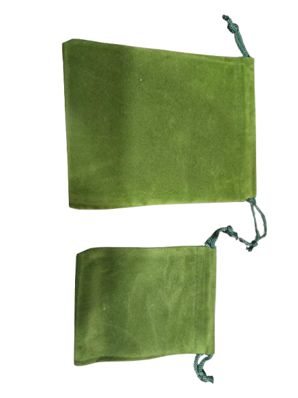 Bolsa Diloggun Terciopelo verde Oscuro for Oggun - Botanica Nena