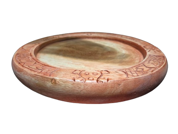 Tablero Adivinacion Tallado Ifa 14"W x 1.5"H - Botanica Nena