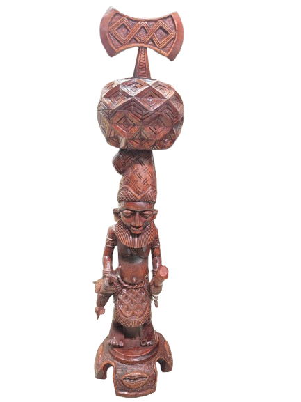 Pedestal Con Batea Shango 52"H x 11" W