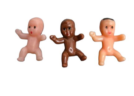 Bebe pequeño plastico 1" - Botanica Nena