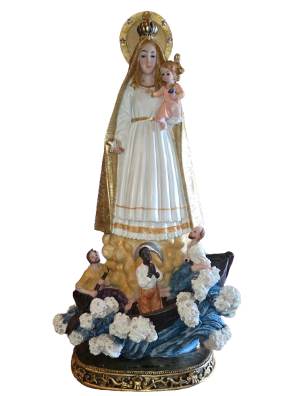 Virgen de la Caridad del cobre 20"H