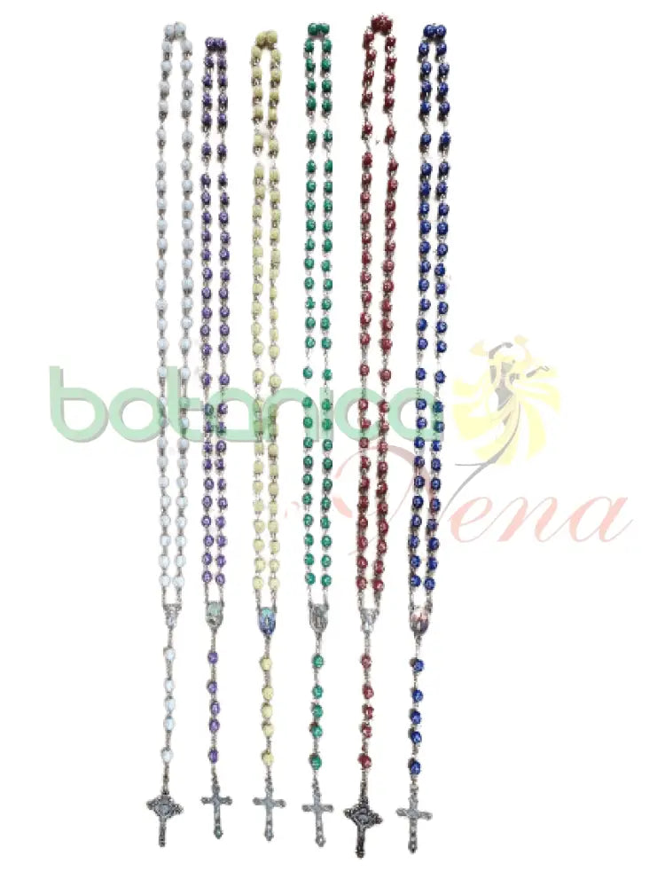 Rosario con imagen y Cruz de metal - Botanica Nena