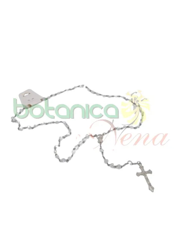 Rosario Cuentas de Cristal -20" Trasparente - Botanica Nena