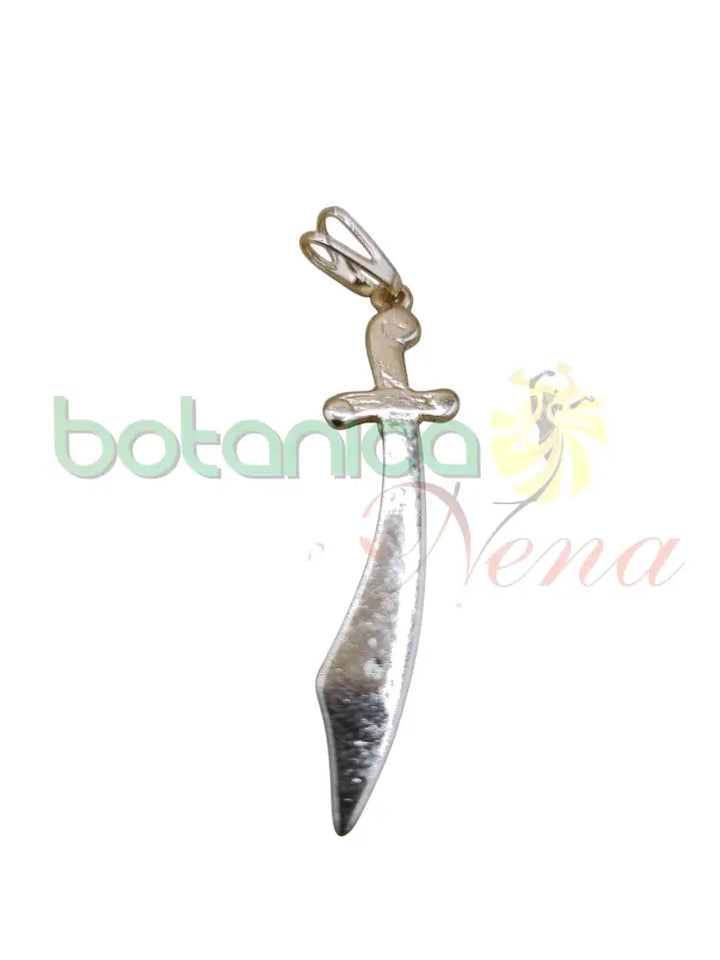 Sable - Cimitarra baño de Plata y Oro 2"H - Botanica Nena