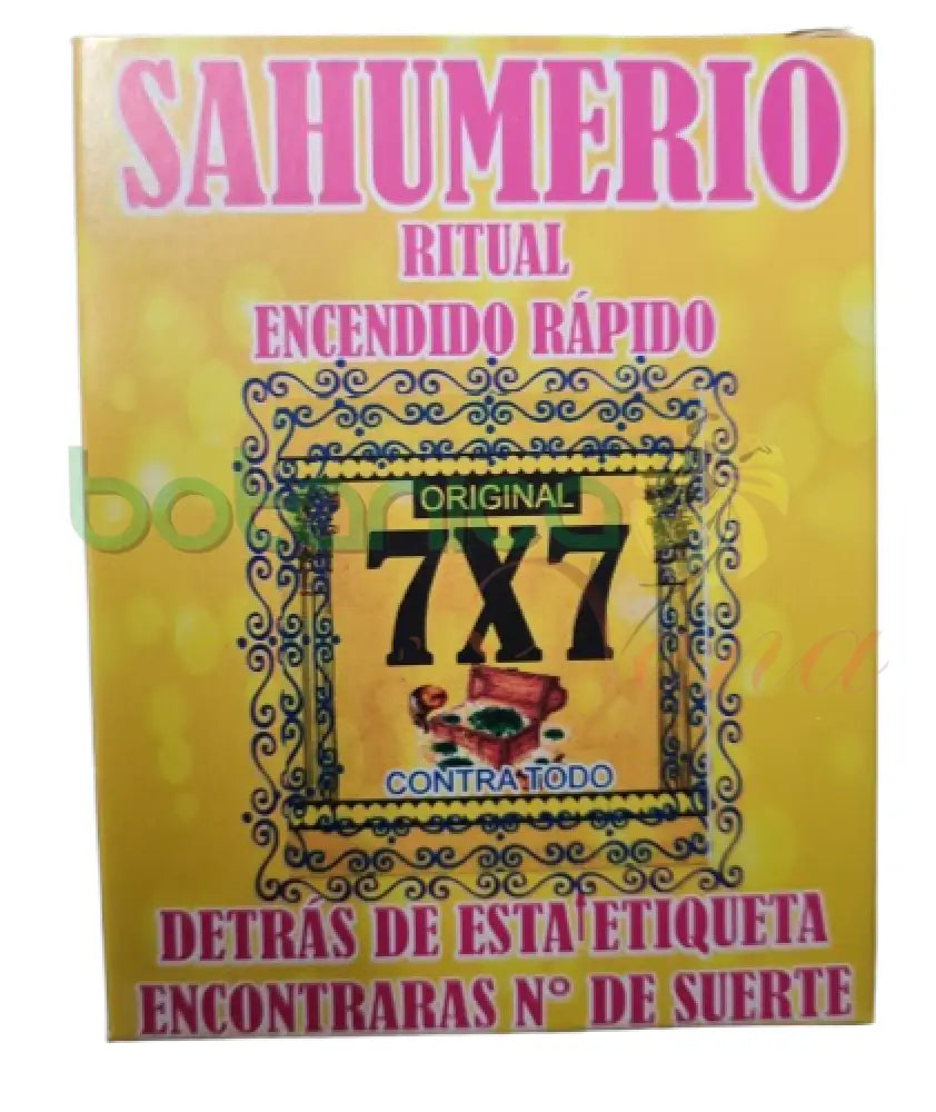 Sahumerio Ritual Encedido rapido 7x7 Contra todo