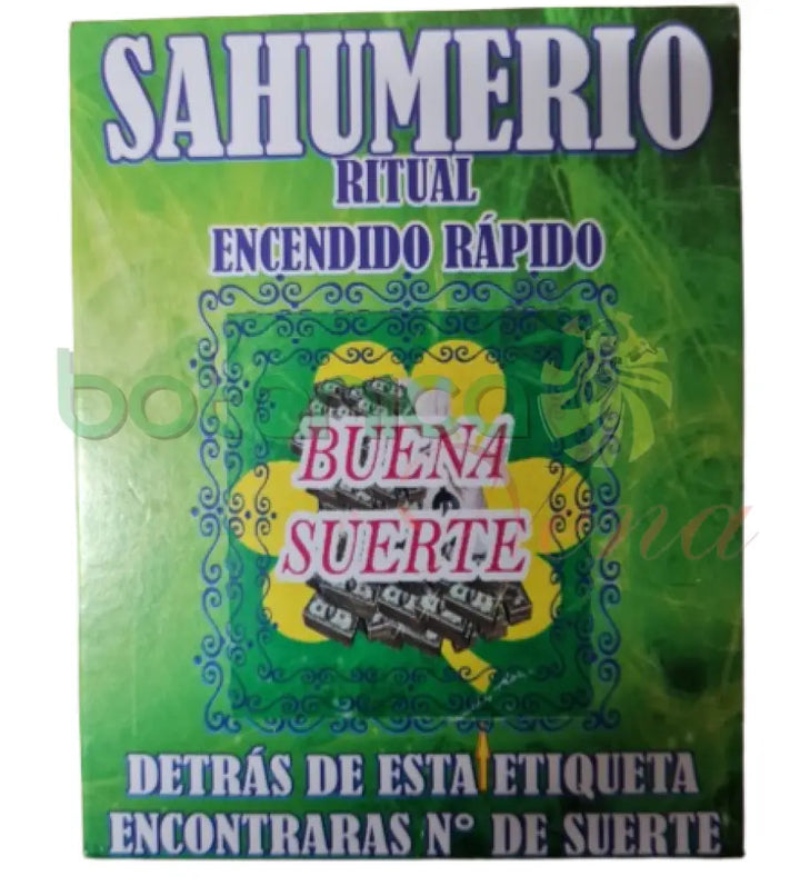 Sahumerio Ritual Encedido rapido Buena Suerte