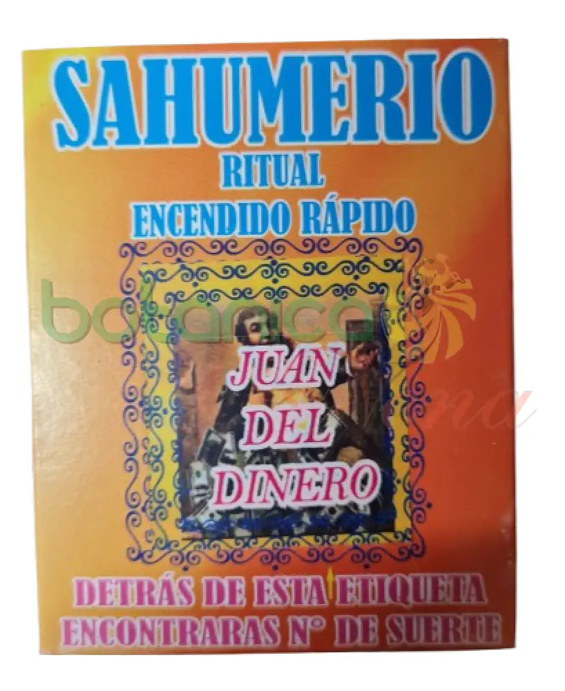 Sahumerio Ritual Encedido rapido Juan del Dinero
