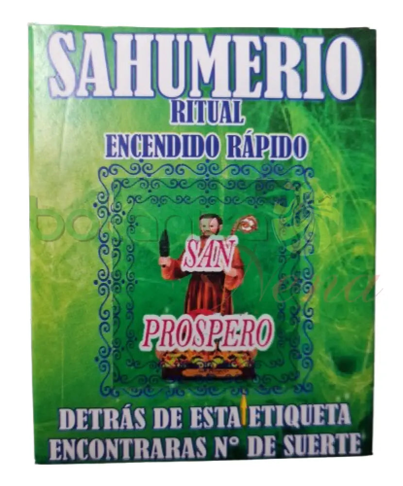 Sahumerio Ritual Encedido rapido San Prospero