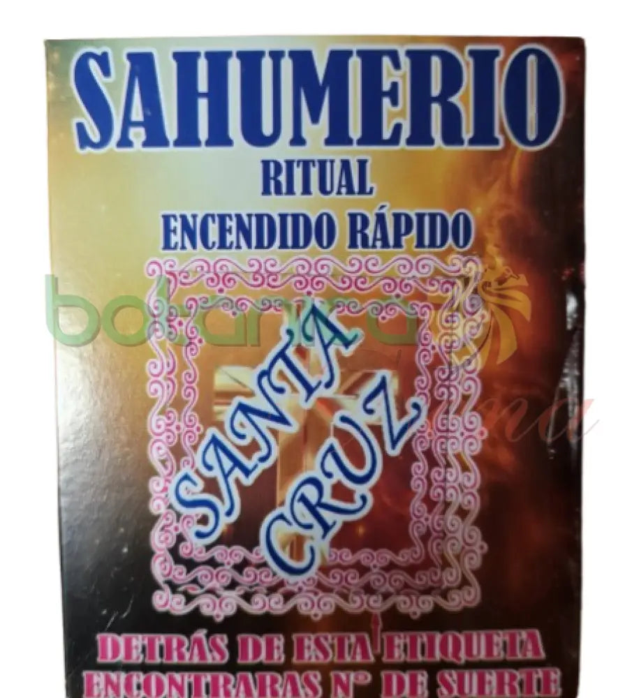 Sahumerio Ritual Encedido rapido Santa Cruz