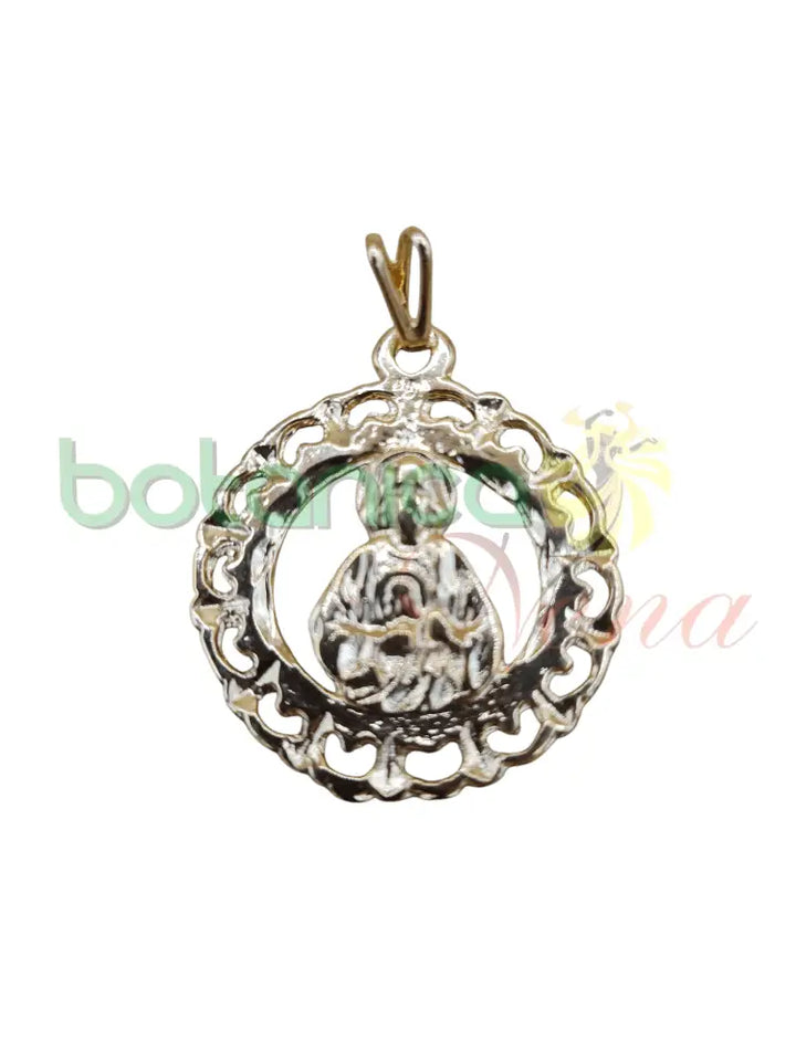 San Judas medalla, dije, pendiente baño de Oro 1.4"H - Botanica Nena