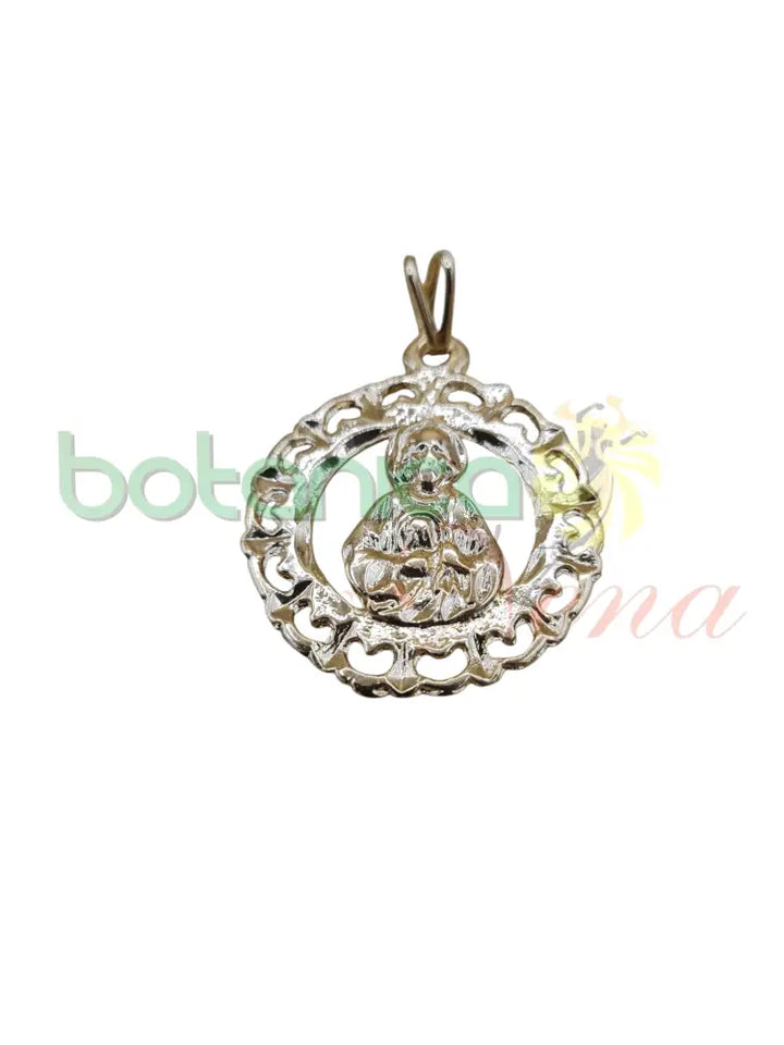 San Judas medalla, dije, pendiente baño de Oro 1.4"H - Botanica Nena