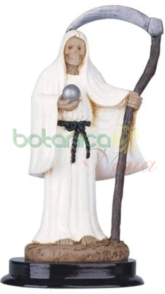Santa Muerte 5’’Alto Blanca 5’’H