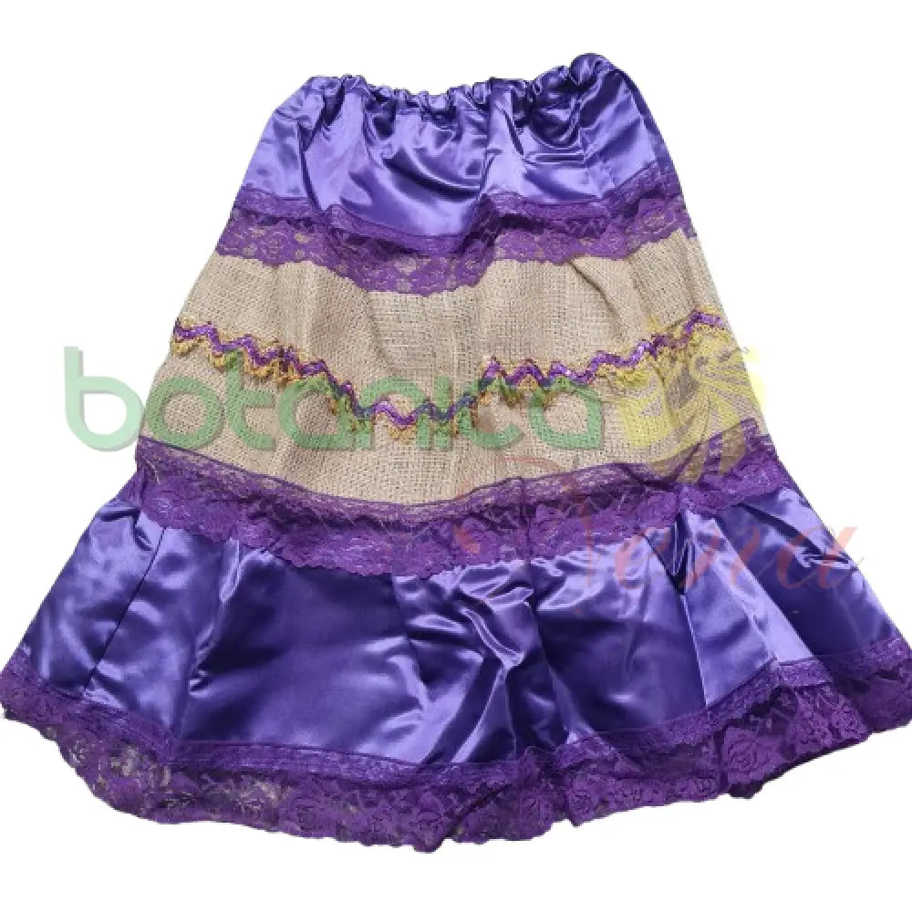 Saya de Saco tela satinada para San Lazaro 23"Alto - Botanica Nena